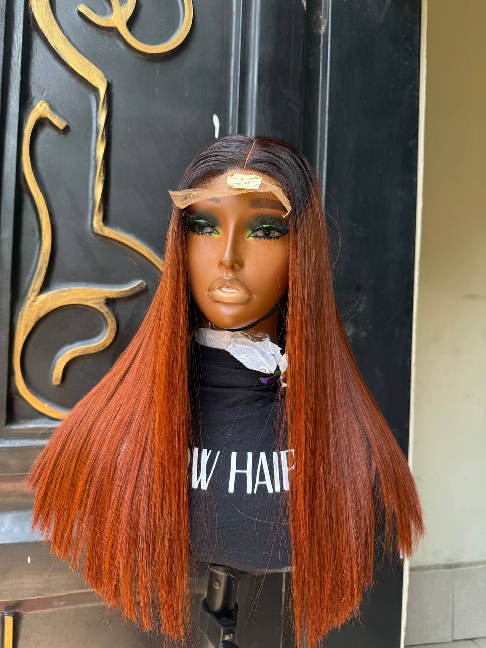 WB60 - SDD Raw Vietnam Sienna Bone Straight 2x4 Kim K closure wig