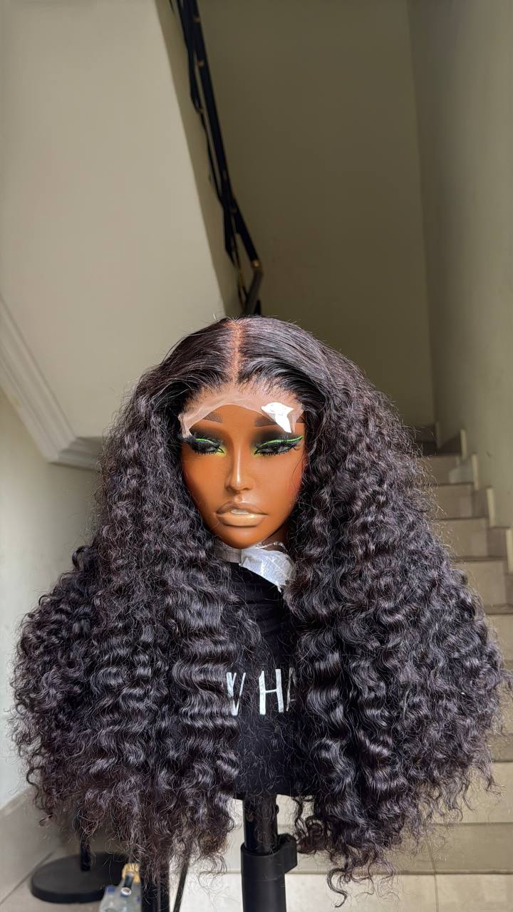 WB30 - SDD Pixie curls 4x4 closure wig