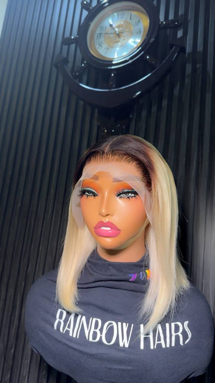 WB9 - Corporate Blunt Bob 13x4 full frontal wig