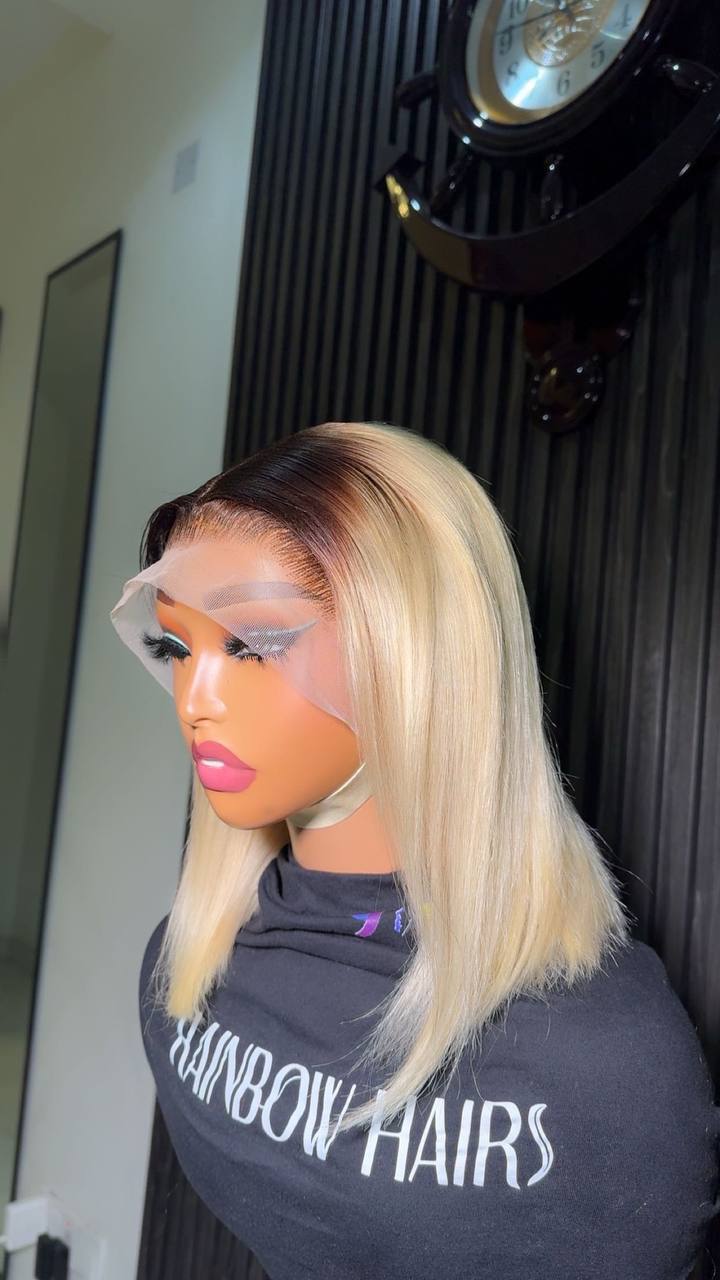 WB9 - Corporate Blunt Bob 13x4 full frontal wig