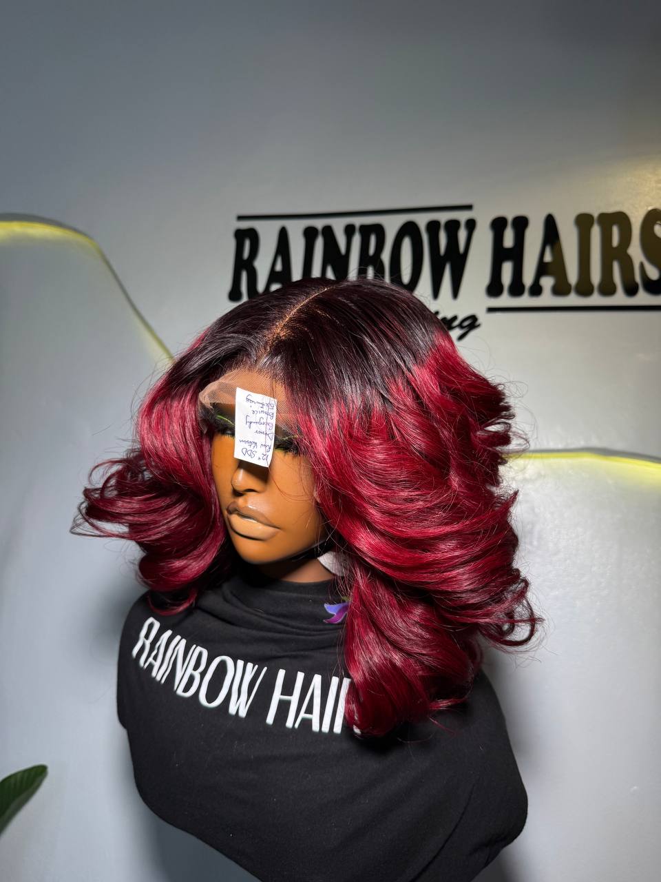 SDD Raw Donor Burgundy Bouncy 5x5 Wig
