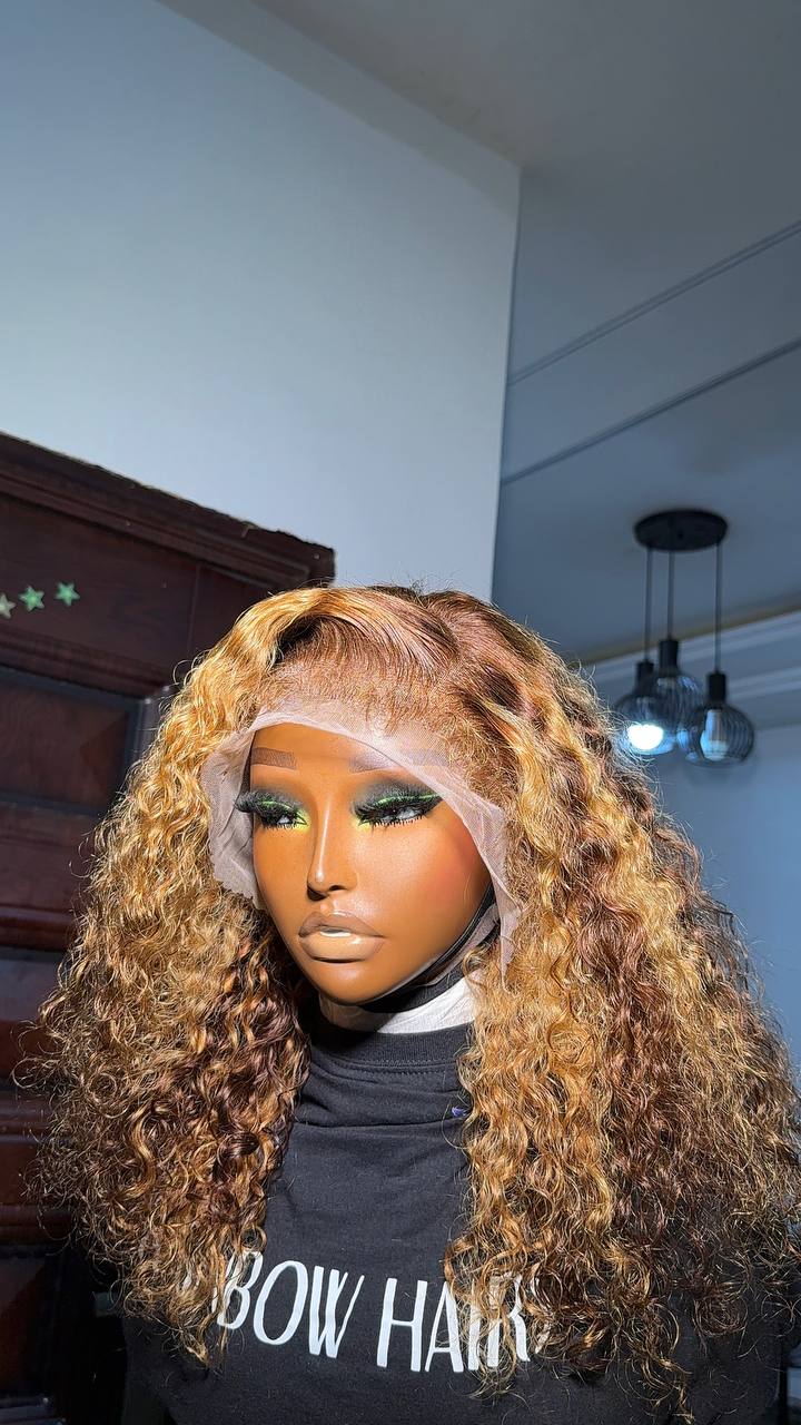 DOUBLE DRAWN VIRGIN DEEP CURLY WIG