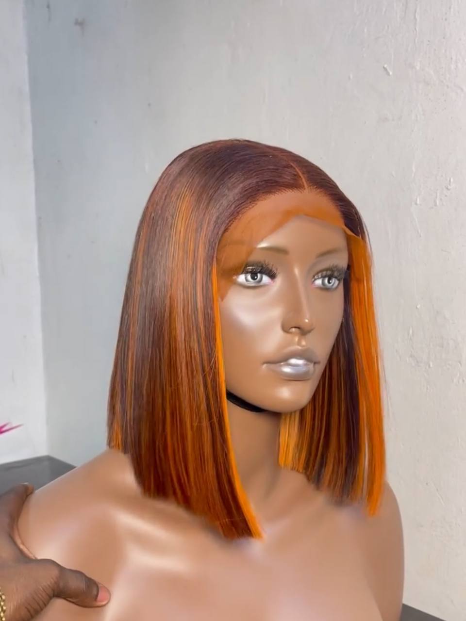 SDD VIETNAM ORANGE HIGHLIGHT BONE STRAIGHT BUNDLES