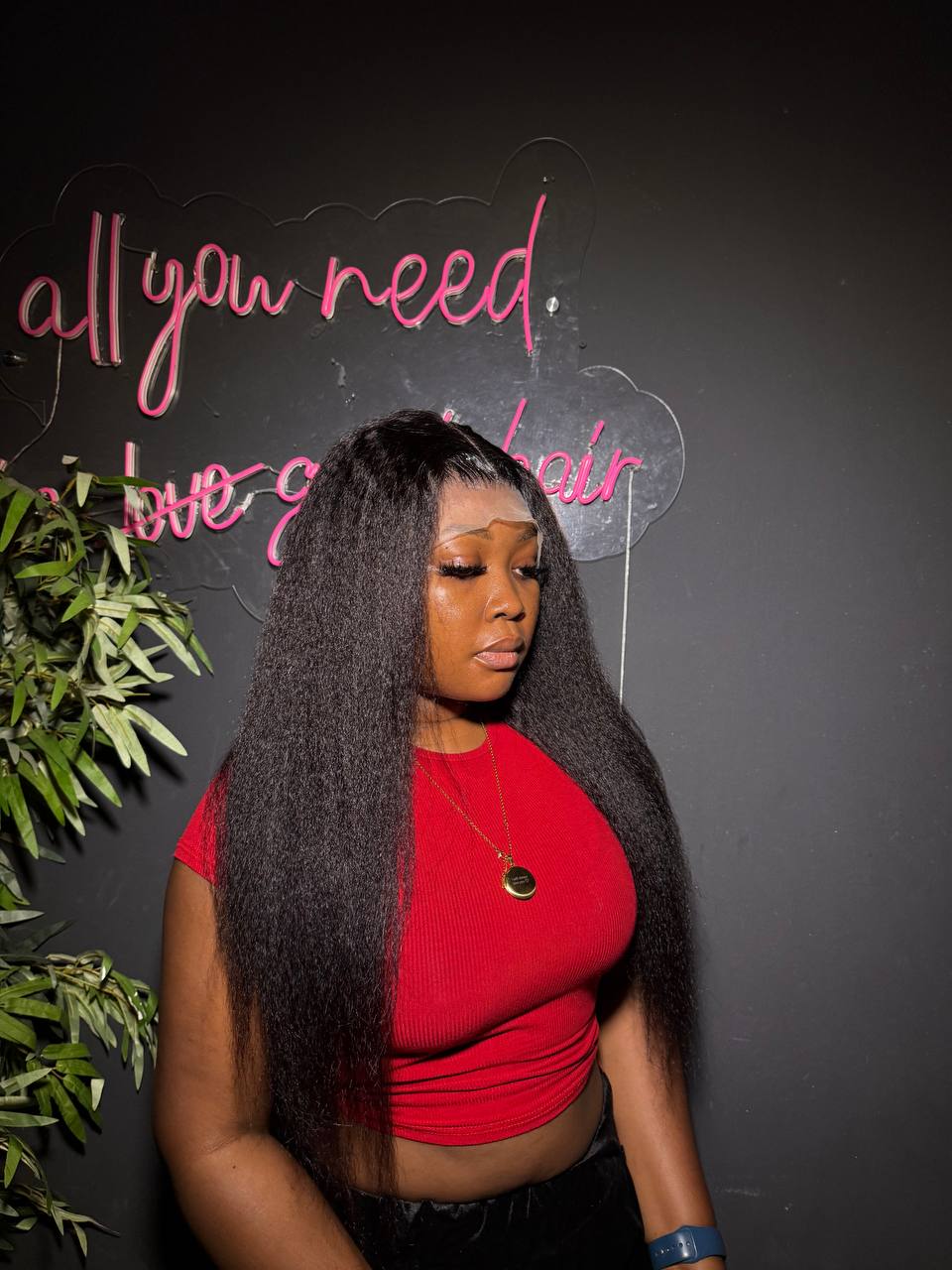 RAW VIRGIN KINKY STRAIGHT 13X4 FRONTAL WIG