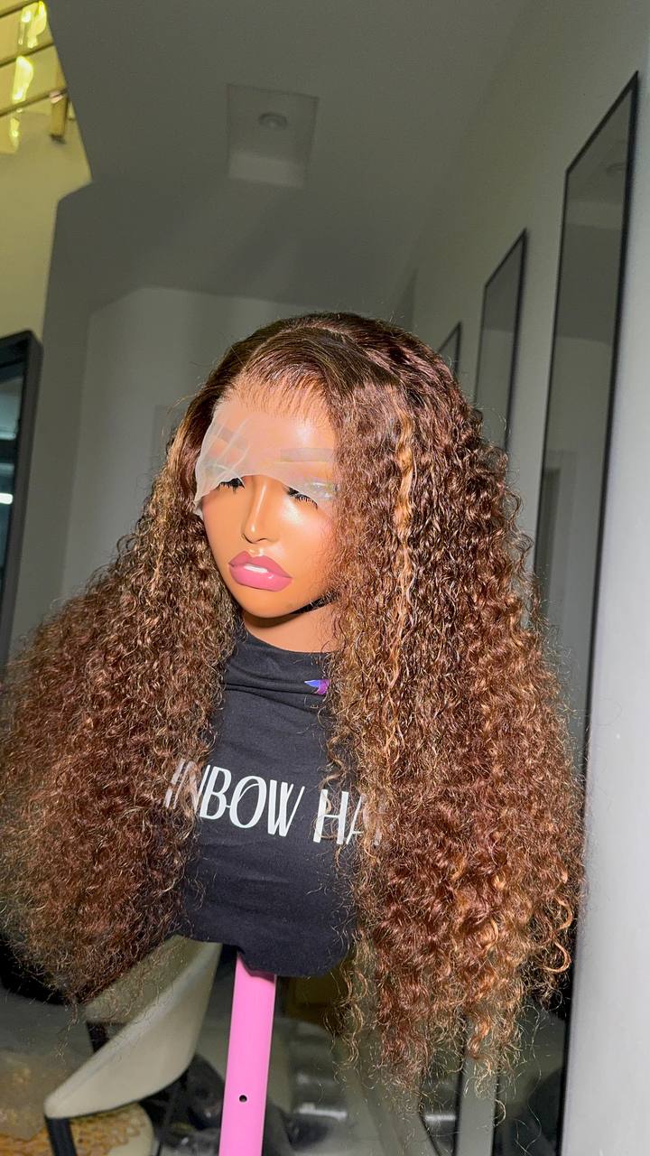 RAW VIRGIN HIGHLIGHT DEEP 13X4 FRONTAL/5X5 WIG