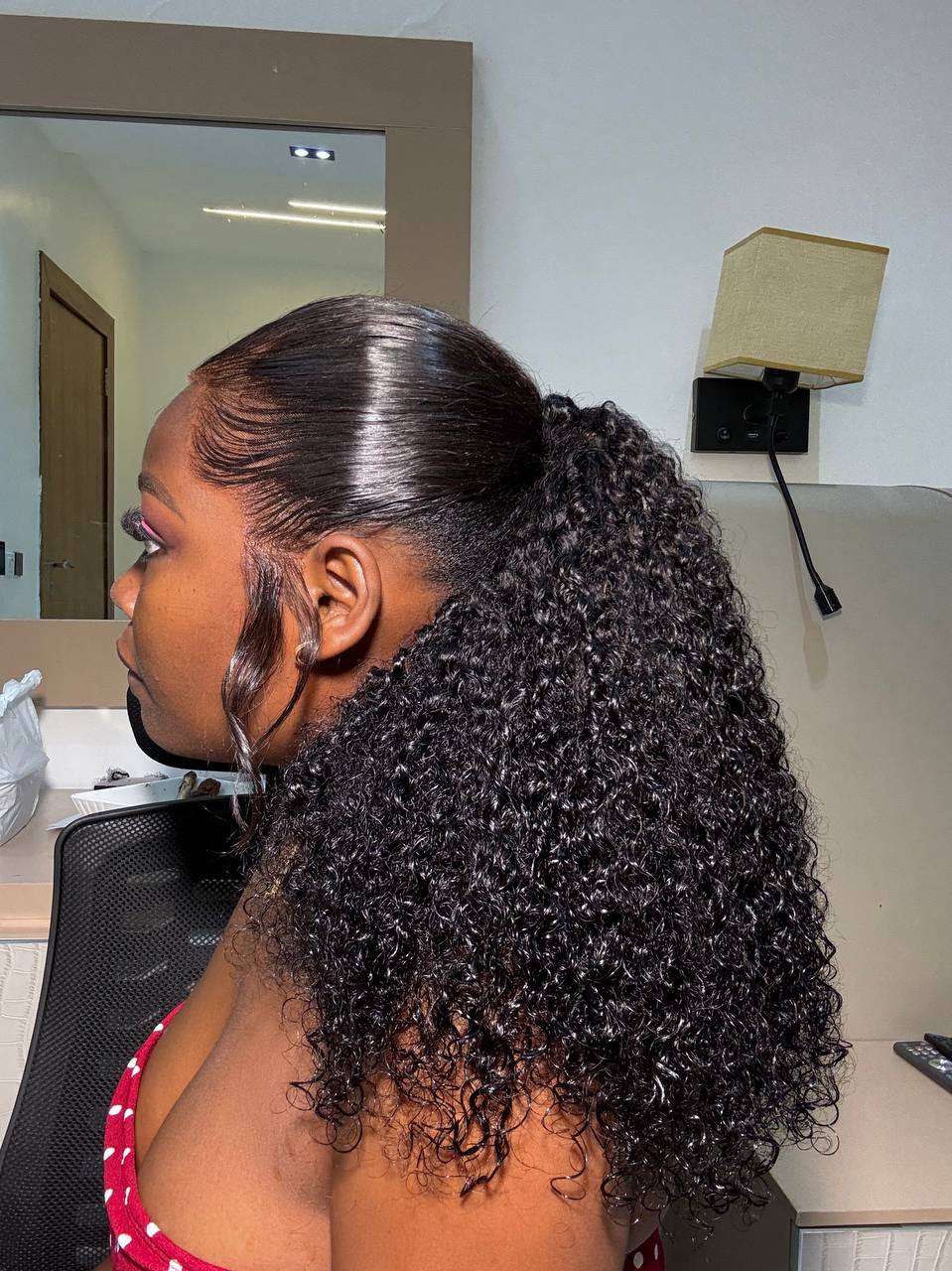 DD PIXIE PONYTAIL + 13X4 FRONTAL OR HD FRONTAL (BELLE PONY)