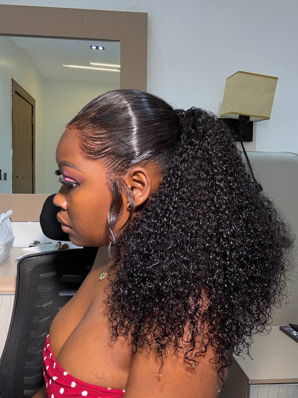 DD PIXIE PONYTAIL + 13X4 FRONTAL OR HD FRONTAL (BELLE PONY)