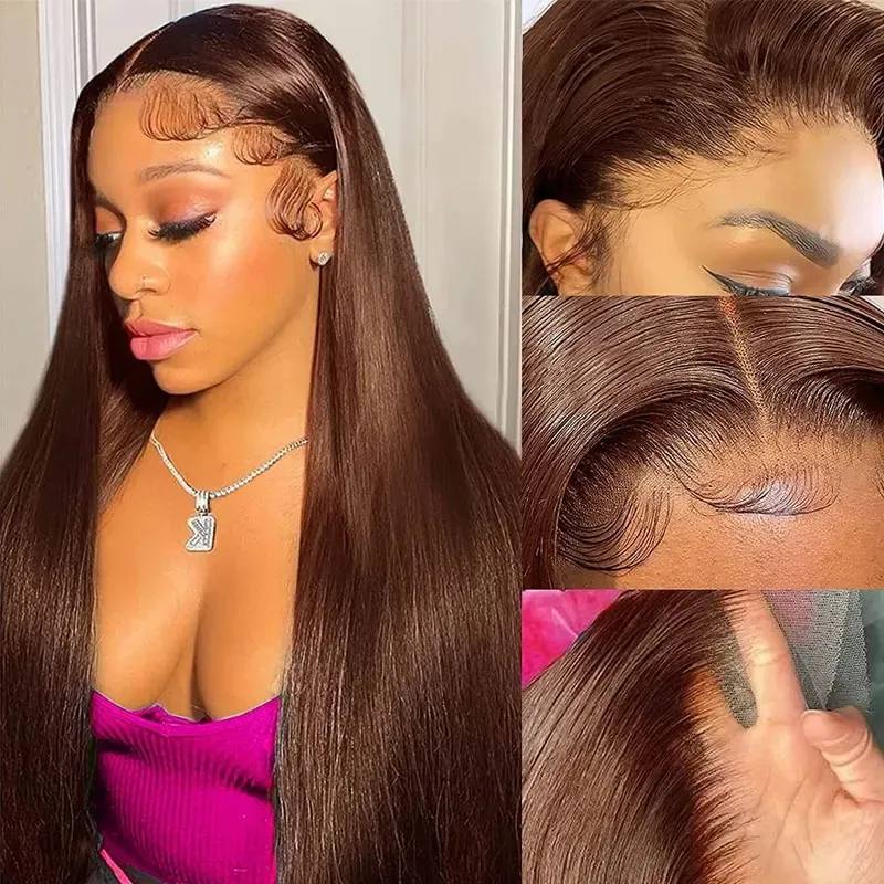 SD CHOCO SILKY STRAIGHT FULL FRONTAL WIG