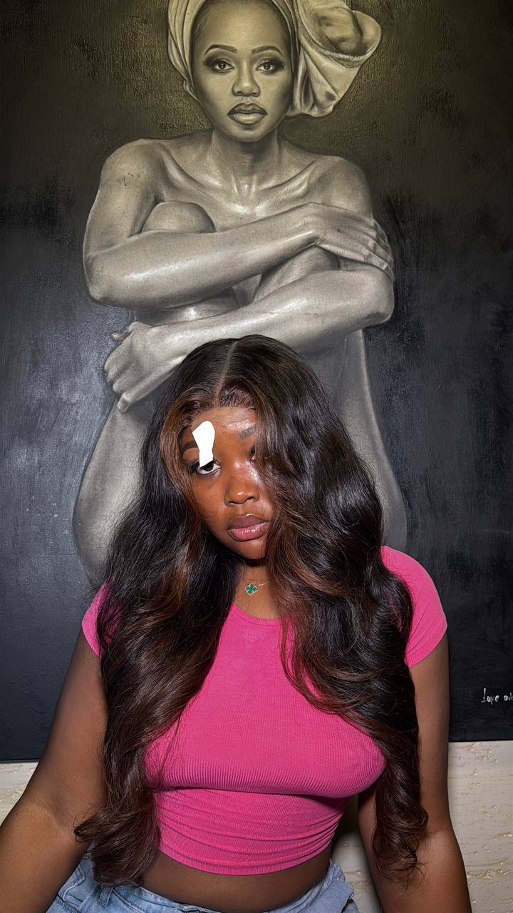 26" Brownie Filipino kim k closure wig 300g