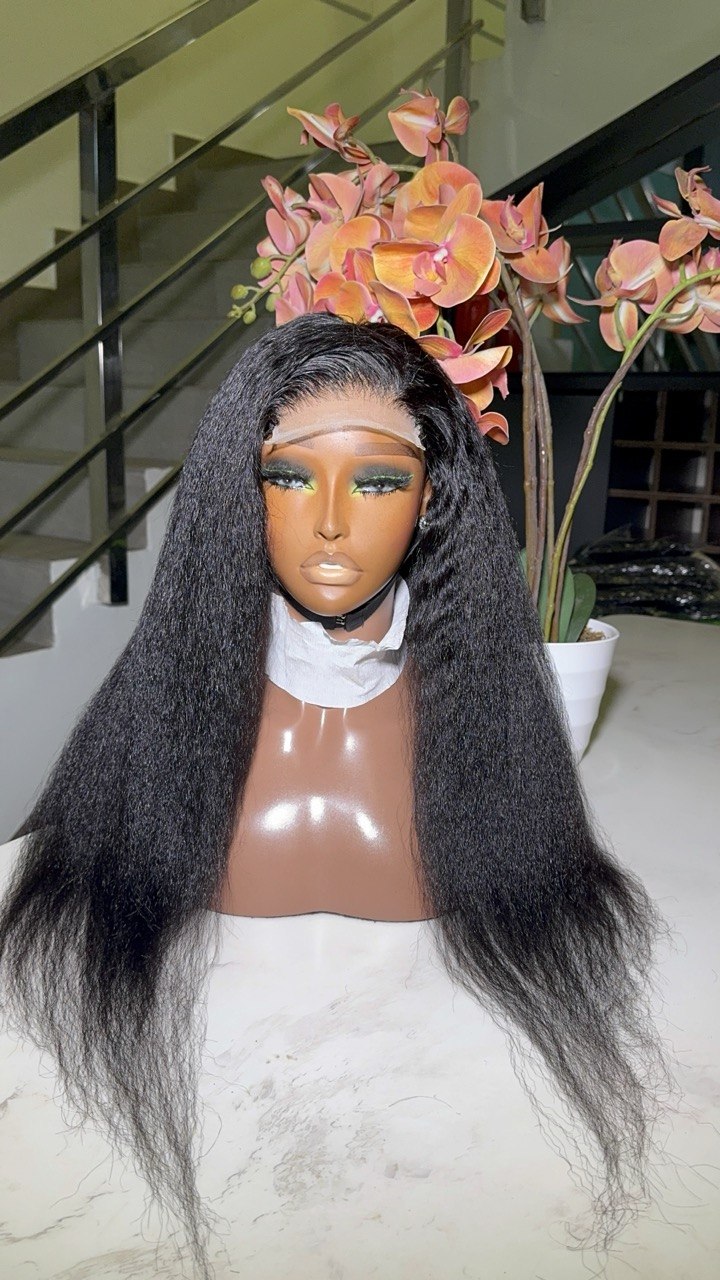 KINKY STRAIGHT 4X4 CLOSURE WIG